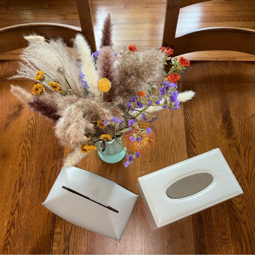 Tissue box covers set of 2